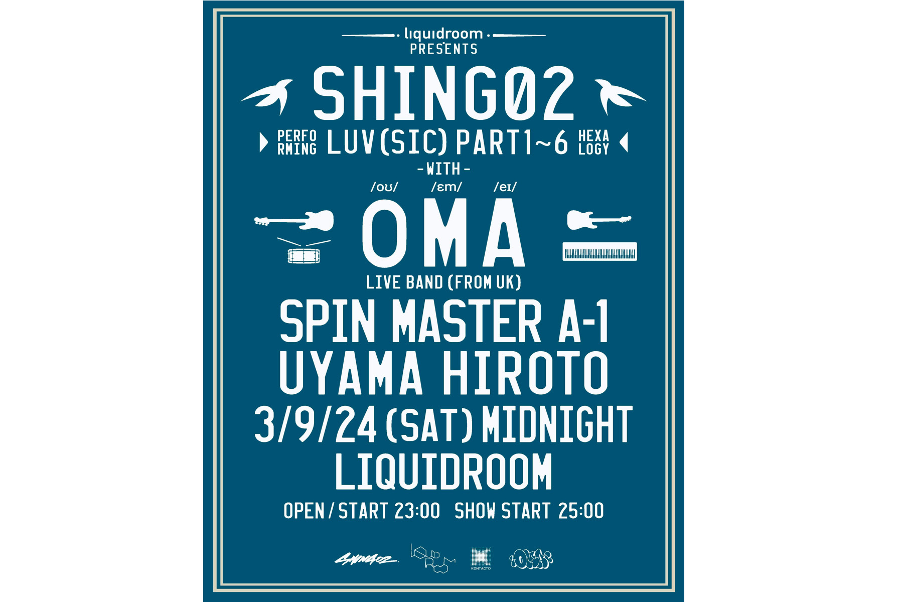 3.9 Sat. liquidroom presents</br>[Shing02 & OMA Live showcase]