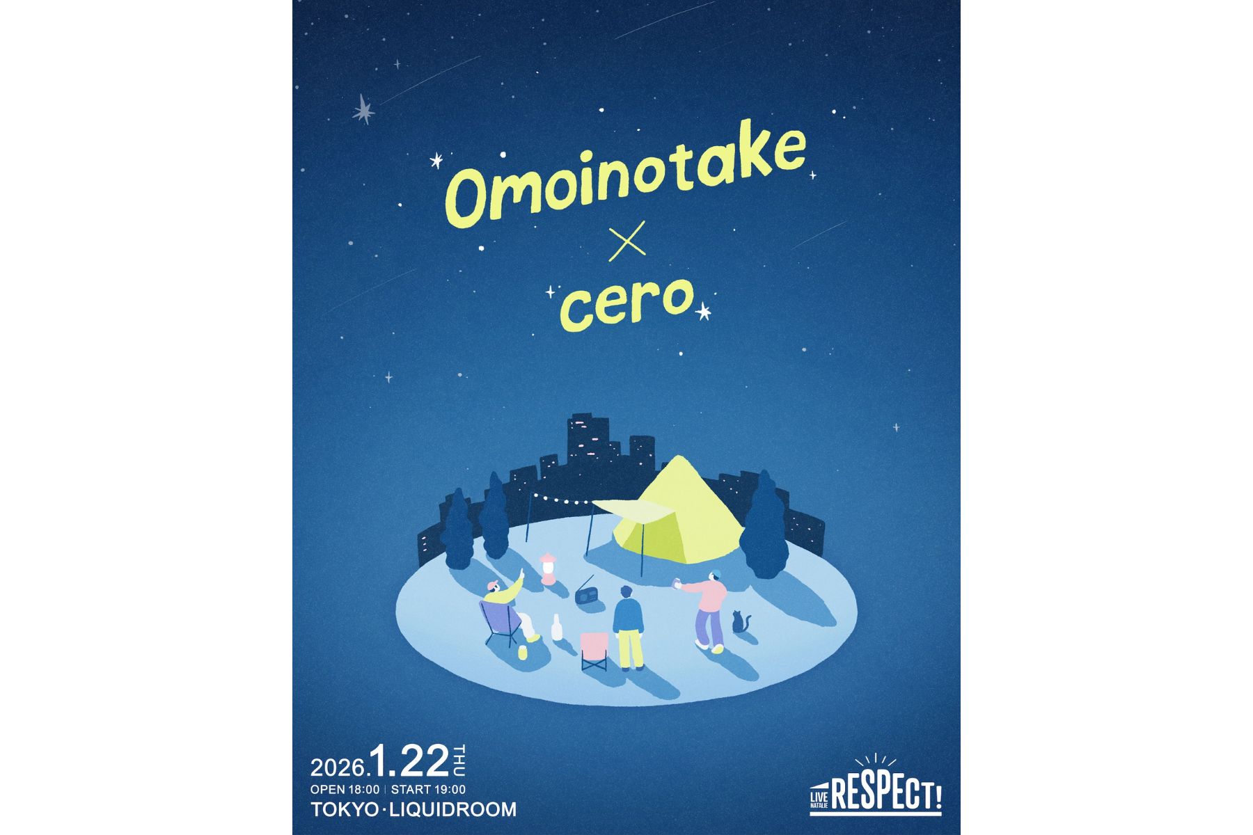 01.22 THU Omoinotake / cero
