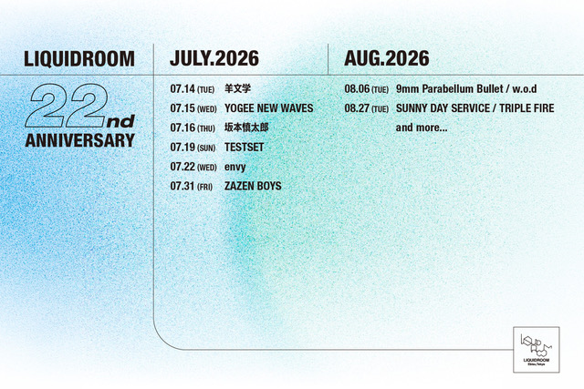 LIQUIDROOM 22nd Anniversary